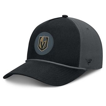 Men's Fanatics Black Vegas Golden Knights Authentic Pro Rink A-Frame Adjustable Hat