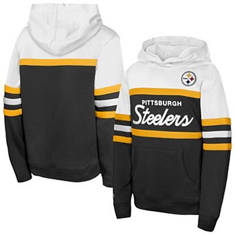 Youth Mitchell & Ness Black Pittsburgh Steelers Head Coach Hoodie