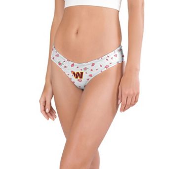 Women's Concepts Sport White/Red Washington Commanders Cora Allover Print Knit Thong