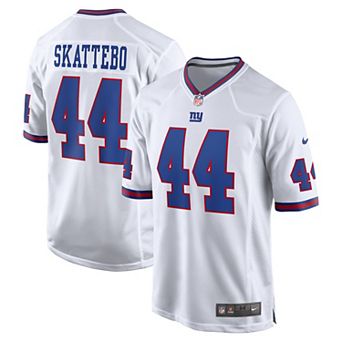 Men's Nike Cam Skattebo White New York Giants Alternate Vintage White Game Jersey