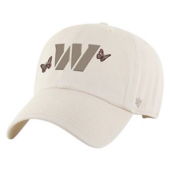 Women's '47 Natural Washington Commanders Icon Clean Up Adjustable Hat