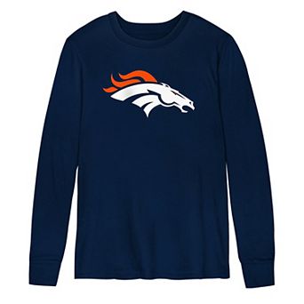 Preschool Outerstuff Navy Denver Broncos Primary Logo Long Sleeve T-Shirt