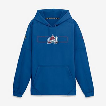 Men's Fanatics Blue Colorado Avalanche Authentic Pro Rink Fleece Pullover Hoodie