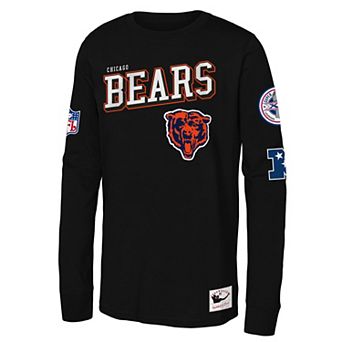 Youth Mitchell & Ness Black Chicago Bears Training Camp Long Sleeve T-Shirt