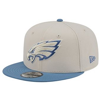 Men's New Era Cream/Blue Philadelphia Eagles Color Pack Two-Tone 9FIFTY Snapback Hat