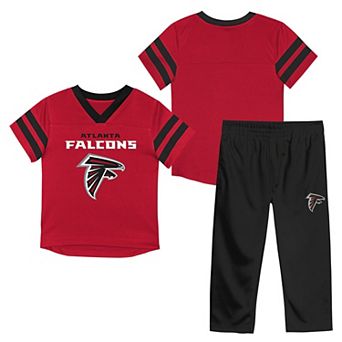 Toddler Outerstuff Red/Black Atlanta Falcons Red Zone Jersey Top & Pants Set