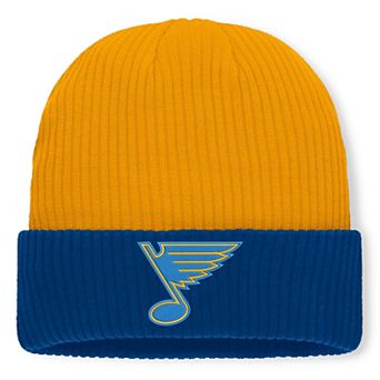 Men's Fanatics Gold St. Louis Blues Authentic Pro Rink Cuffed Knit Hat