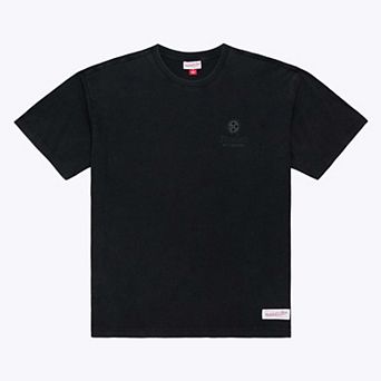 Men's Mitchell & Ness Black Pittsburgh Steelers Core Essentials Micro Logo T-Shirt