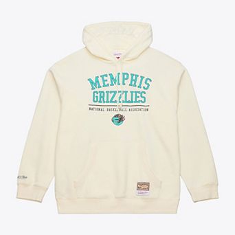Men's Mitchell & Ness Cream Memphis Grizzlies Walk-Off Fleece Hoodie