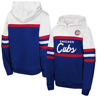 Youth Mitchell & Ness Royal Chicago Cubs Throwback Head Coach Hoodie