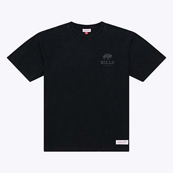 Men's Mitchell & Ness Black Buffalo Bills Core Essentials Micro Logo T-Shirt