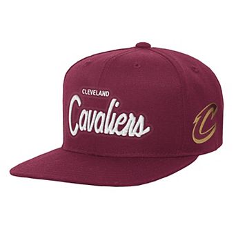 Youth Mitchell & Ness Wine Cleveland Cavaliers Head Coach Flat Brim Snapback Hat