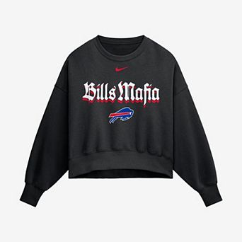 Women's Nike Black Buffalo Bills Bills Mafia Oversized Fleece Sweatshirt
