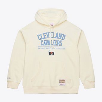 Men's Mitchell & Ness Cream Cleveland Cavaliers Walk-Off Fleece Hoodie