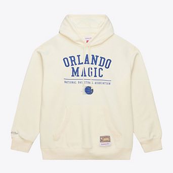 Men's Mitchell & Ness Cream Orlando Magic Walk-Off Fleece Hoodie
