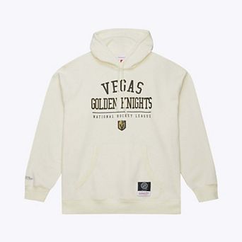 Men's Mitchell & Ness Cream Vegas Golden Knights Walk-Off Logo Fleece Hoodie