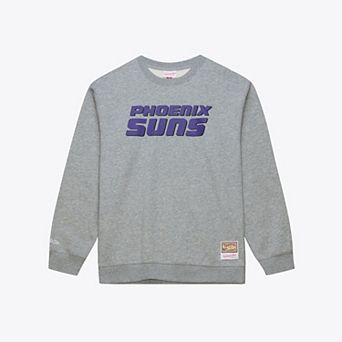 Men's Mitchell & Ness Heather Gray Phoenix Suns Walk-Off Fleece Sweatshirt