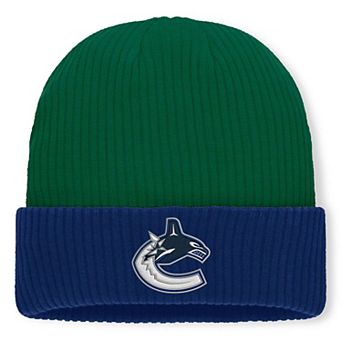 Men's Fanatics Green Vancouver Canucks Authentic Pro Rink Cuffed Knit Hat