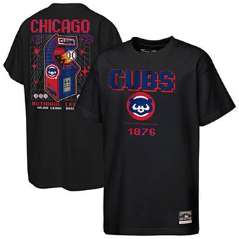 Youth Mitchell & Ness Black Chicago Cubs Retro Arcade T-Shirt