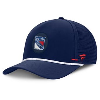 Men's Fanatics Navy New York Rangers Authentic Pro Rink Vented A-Frame Adjustable Hat