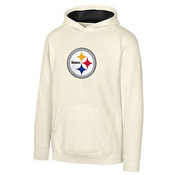 Youth Outerstuff Natural Pittsburgh Steelers Prime Pullover Hoodie