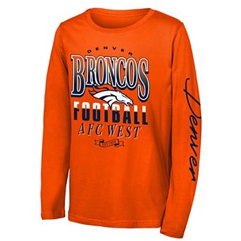 Youth Outerstuff Orange Denver Broncos Real Ones Long Sleeve T-Shirt