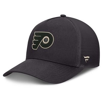 Men's Fanatics Charcoal Philadelphia Flyers Road Soft Wash A-Frame Meshback Hat