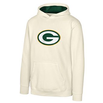 Youth Outerstuff Natural Green Bay Packers Prime Pullover Hoodie