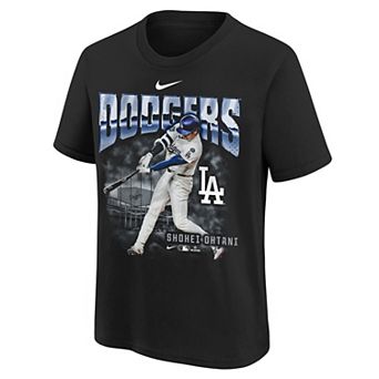 Youth Nike Shohei Ohtani Black Los Angeles Dodgers Oversized Player T-Shirt