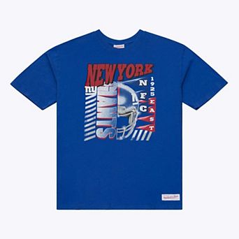 Men's Mitchell & Ness Royal New York Giants Core Essentials Street Graphic Short Sleeve T-Shirt