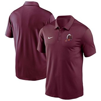 Men's Nike Maroon Virginia Tech Hokies Rushing Hokie Dri-FIT Victory Polo