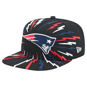 Men's New Era Black New England Patriots Bolt A-Frame 9FIFTY Snapback Hat