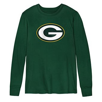 Preschool Outerstuff Green Green Bay Packers Primary Logo Long Sleeve T-Shirt