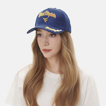 Women's ZooZatz Navy West Virginia Mountaineers Sweet Spirit A-Frame Adjustable Hat