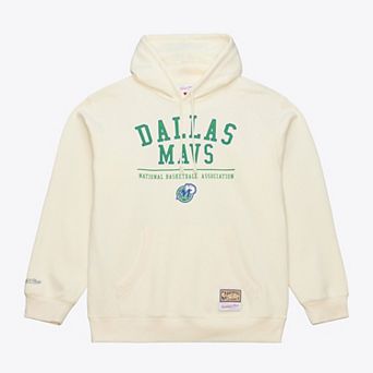 Men's Mitchell & Ness Cream Dallas Mavericks Walk-Off Fleece Hoodie