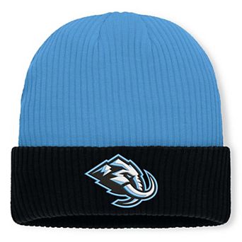 Men's Fanatics Light Blue Utah Mammoth Authentic Pro Rink Cuffed Knit Hat