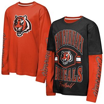 Preschool Outerstuff Black/Orange Cincinnati Bengals Motion Combo Set