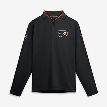 Men's Fanatics Black Philadelphia Flyers Authentic Pro Rink Lightweight Quarter-Zip Pullover
