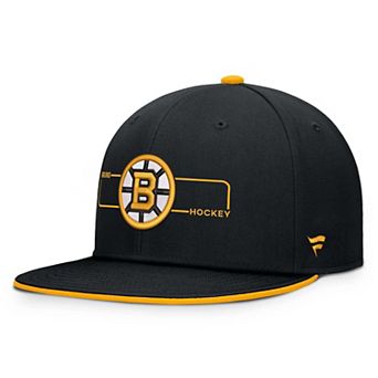 Men's Fanatics Black Boston Bruins Authentic Pro Rink Snapback Hat