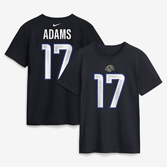 Men's Nike Davante Adams Midnight Blue Los Angeles Rams Rivalries Collection Player Name & Number T-Shirt