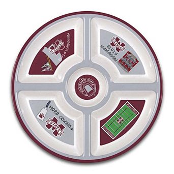 Mississippi State Bulldogs Five-Section Melamine Platter