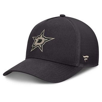 Men's Fanatics Charcoal Dallas Stars Road Soft Wash A-Frame Meshback Hat