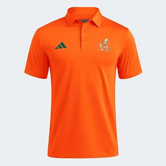 Men's adidas Orange Miami Hurricanes Ultimate 365 Solid Polo