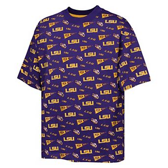 Youth Outerstuff Purple LSU Tigers Scramble All Over Print T-Shirt