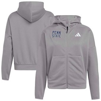 Women's adidas Gray Penn State Nittany Lions Z.N.E. Full-Zip Jacket