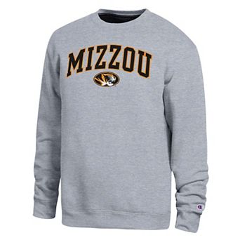 Men's Champion Heather Gray Missouri Tigers Arch Sweatshirt