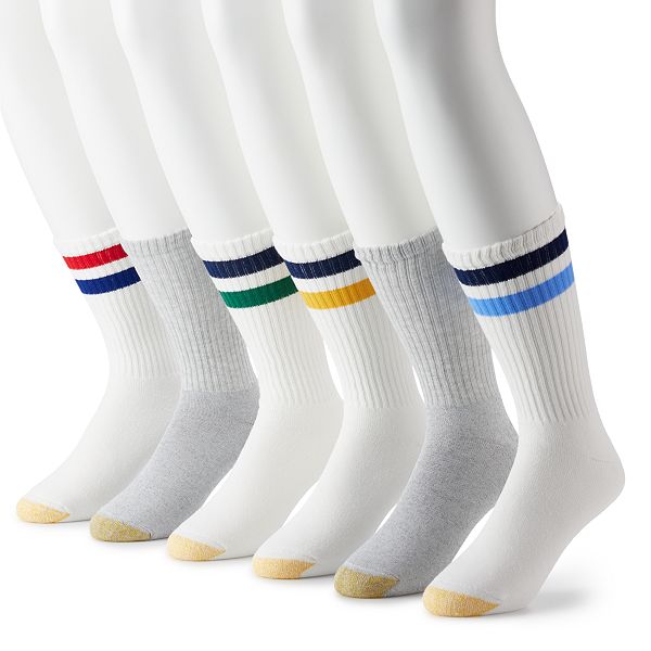 Men's GOLDTOE® 6-pack Athletic Crew Socks