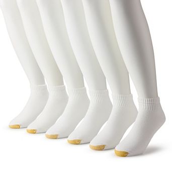 Men's GOLDTOE® 6-pack Athletic Cushioned Cotton Quarter Socks
