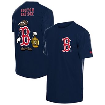 Men's New Era Navy Boston Red Sox Cartoon Logo T-Shirt