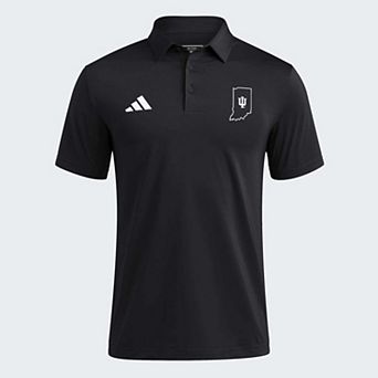 Men's adidas Black Indiana Hoosiers Ultimate 365 Solid Polo